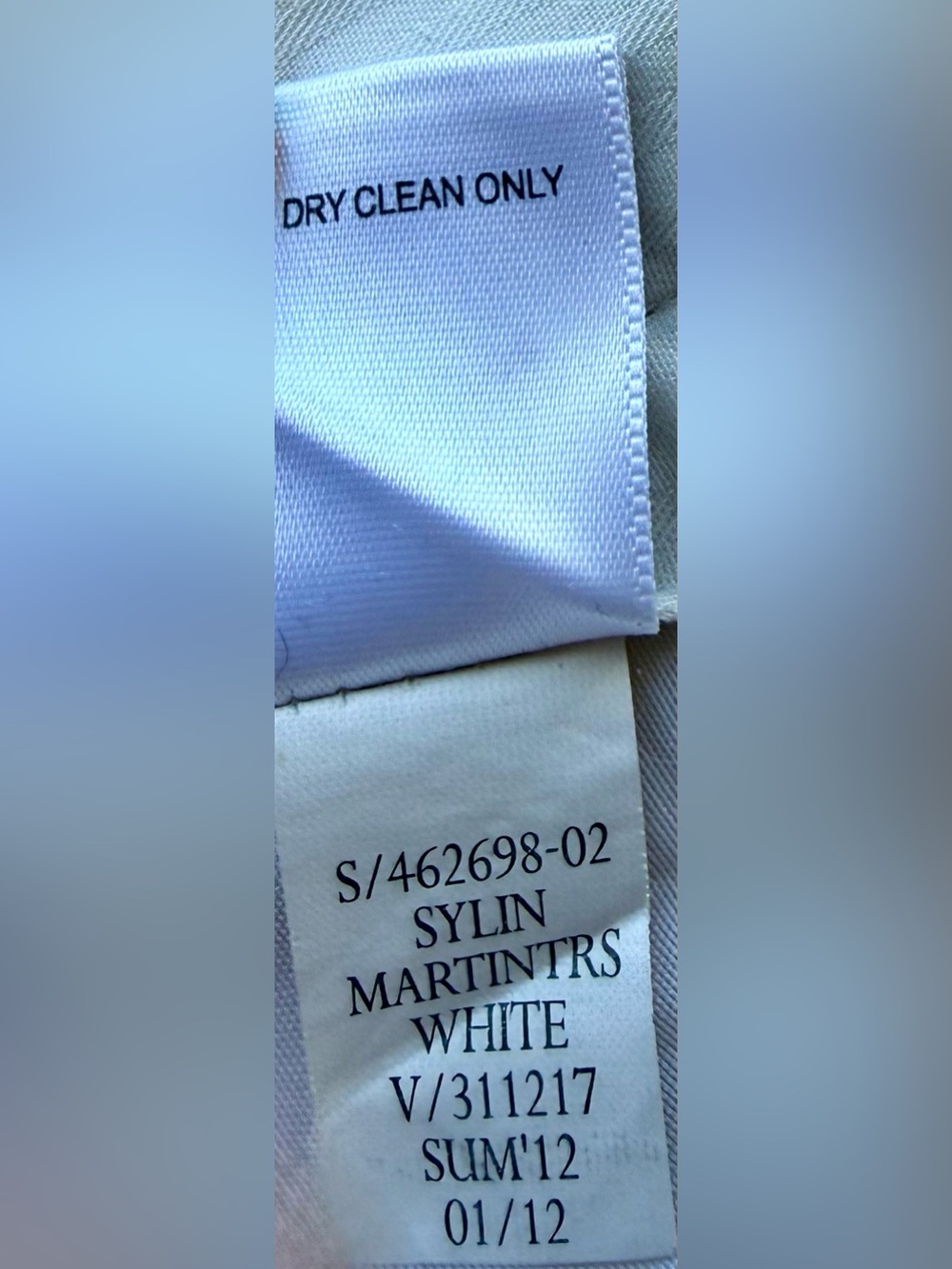 Banana Republic * Linen Martin Fit White Pants Trouser * Size 12 - Picture 13 of 16